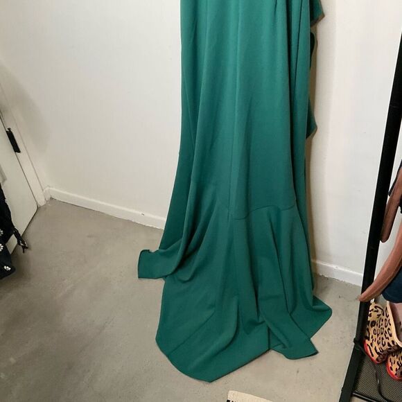 Adrianna Papell Cascade Ruffle Evening Dress - Picture 3 of 12